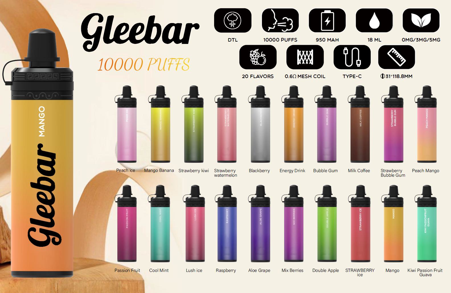 the most popular DL disposable pod 10000puffs disposable ecigs